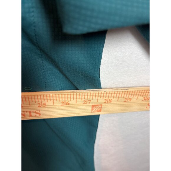 Magellan Outdoors Fish Gear Teal Button-Up Shirt 2XL Classic Fit Mens Short Slee - Picture 8 of 13